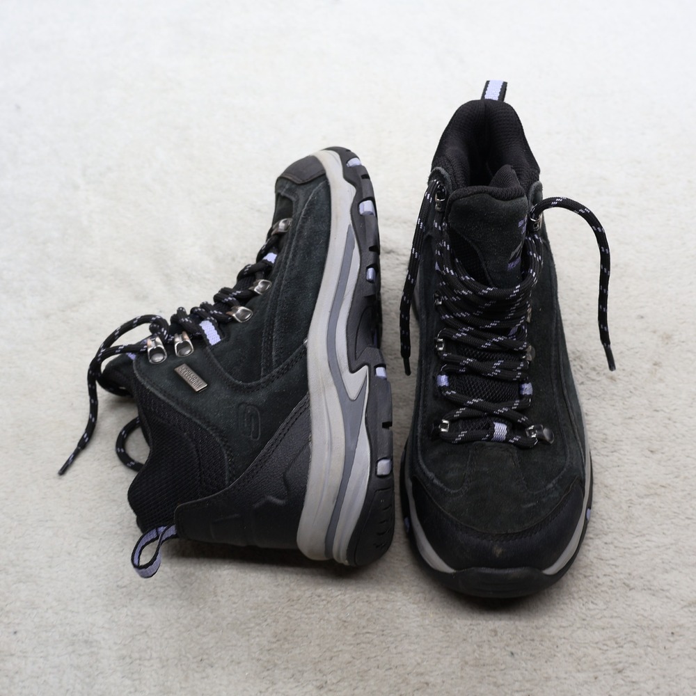 Skechers Womens 6.5 Hiking Boots Blue Waterproof Outdoor All Terrain SN 167004